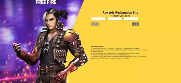 Free Fire new redeem code April 2021 Kelly ford gold boxes for free