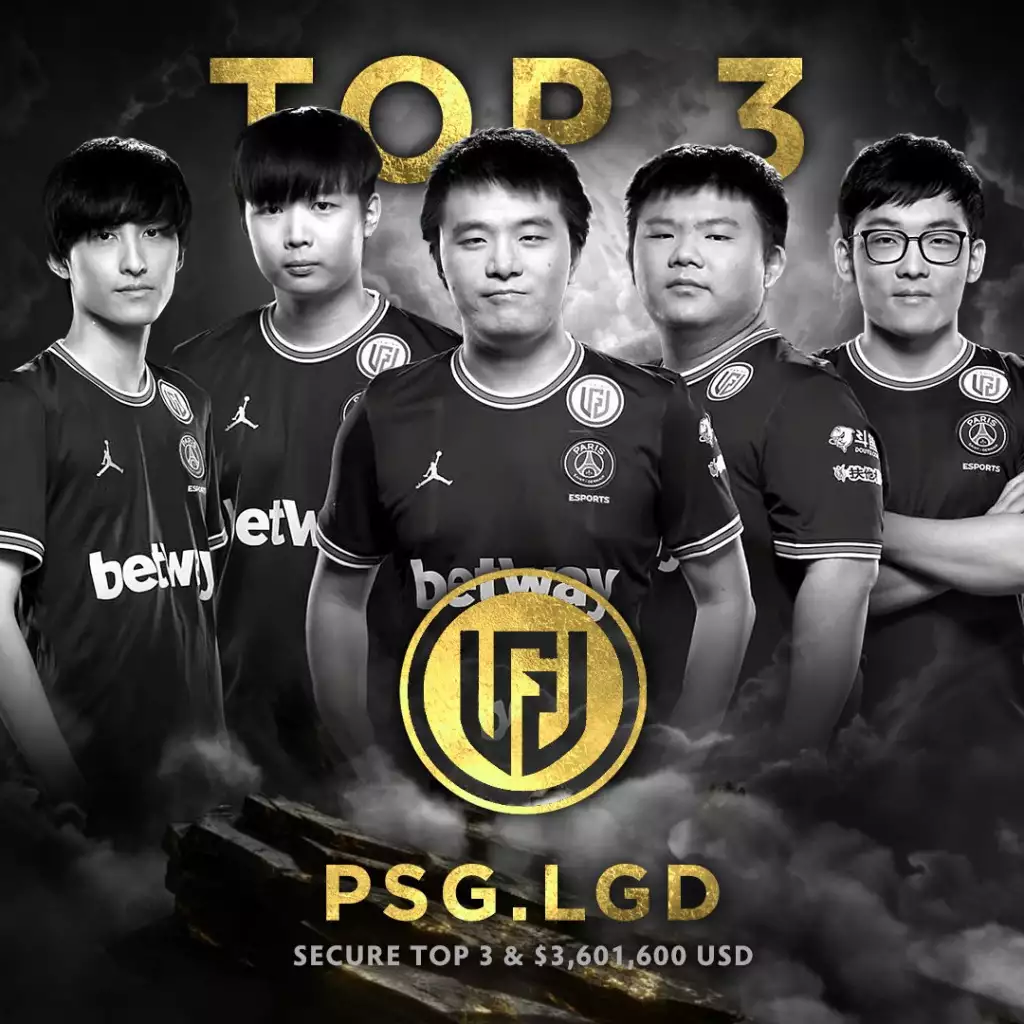 PSG.LGD secured top 3 placement at TI10 for the sixth time at a Dota 2 TI. (Picture: Twitter / Wykrhm Reddy)