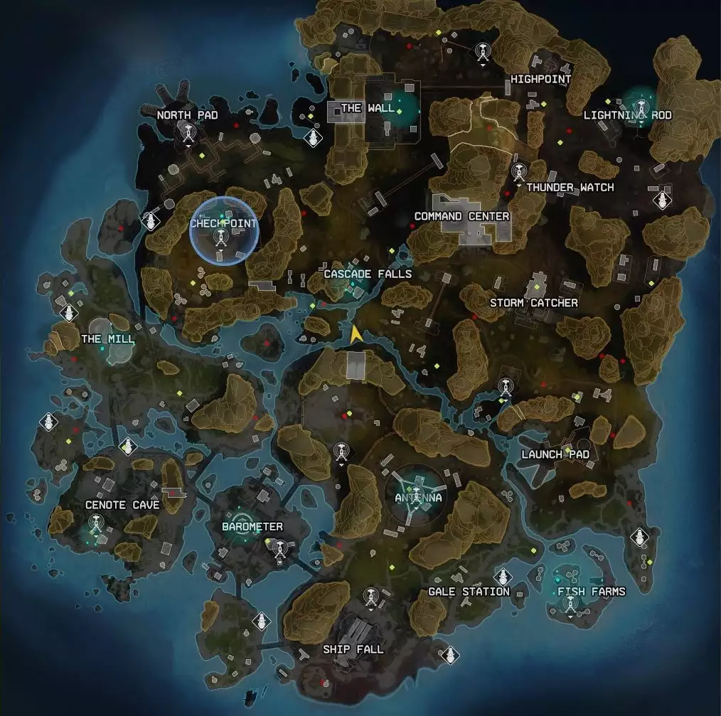 Apex Legends Storm Point map
