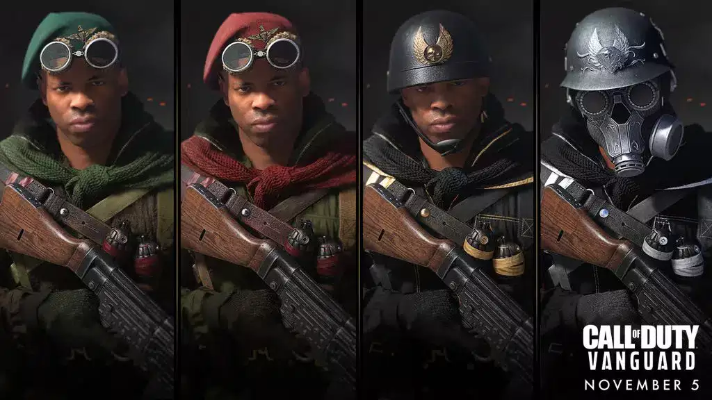 An example of the Operator XP skins unlocked at various levels. (Picture: Sledgehammer Games)