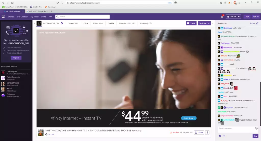 Twitch users claim ads are broken and unsustainable. (Picture: Twitch)