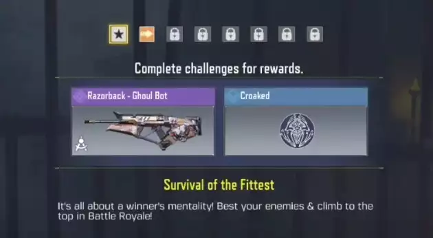 COD Mobile Season 9 survival of the fittest seasonal challenge tasks rewards how to complete